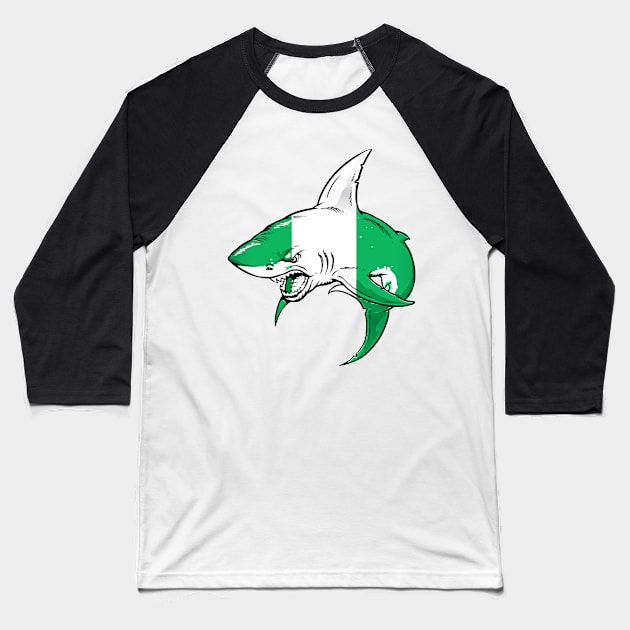 nigeria Baseball T-Shirt by daybeear